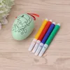 Easter Eggs Decor Kids DIY Hand-painted Graffiti Egg with Pens Easter Party Supplies LLD11919