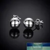 925 Plata 8 MM / 10 MM Pendiente del perno prisionero de las mujeres Pendientes de bola redondos lisos Joyería de plata de moda Precio de fábrica diseño experto Calidad Último estilo Estado original