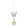 AB Color Crystal Sun Catcher Garden Decoration Window Butterfly Dragonfly Hanging Prism Rainbow Maker Beaded Charms Chandelier Pendant