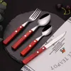 Talheres de mesa de cozinha Aço inoxidável Set Forks Stops Spoons Facas Dinnerware Silverware Dinner 16 Pcs Espelho Eco Amigável 211228