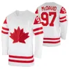 캐나다 팀 2022 Winter Olym Jersey 97 Connor McDavid 87 Sidney Crosby 16 Mitch Marner 21 Brayden Point 29 Nathan Mackinnon 37 Patrice Bergeron Hockey Jerseys