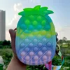 Fidget Zabawki Sensory Moda Truskawki Pineapple Coin Cinka Push Bubble Anti Stres Edukacyjne Dzieci i Dorośli Decompression Toy Surprise Hurtownie XZ546