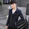 Mäns Jackor Mens Mode Höst Casual Slim Fit Jacket Zipper Plaid Ytterkläder Coat Lapel Collar Chaquetas Hombre Fleece Foder Kaki