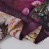 [BYSIFA] Фиолетовые розы женские шарфы шаль для зимой новый дизайн теплые длинные кашемировые пашмина двойные лица женские шарфы ворсины Q0828
