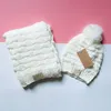 2021 Winter Knitting Caps Scarves Set Fashion Women Crochet Beanies Warm And Soft 5 Colors Whole1531441