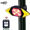 2 W 1 Akumulator LED LED LED LED Lampa BIKE BIKE Wireless Remote Control Cycling Taillight with Turnator Car