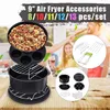 13/12/11/10/8x Accessori per friggitrice ad aria 9 pollici Fit per Airfryer 5.2-6.8QT Cestello da forno Piastra per pizza Griglia Pentola Utensili da cucina 210326