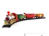 Treno elettrico di Natale Musica Binari ferroviari Treno ferroviario giocattolo Giocattolo per bambini Auto elettrica Simulazione Musica Treno leggero Natale