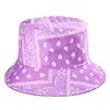 Summer Print Bucket Hat Men Women Outdoor Travel Fisherman Hat Fashion Hip Hop Reversible Foldable Sunscreen Panama Hat