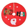 Dekens Non-Woven Stof Kerstboom Rok met Santa Claus Sneeuwvlok Patroon Bodemdecor Party Supply Mazi888 Deken