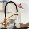 Gappo Küchenarmatur Filter Wasserhähne Mischer Waschbecken Deckmontierter Luftreiniger Schwarz Torneiras De Cozinha Filtro De Agua Cucina Y40041 211108