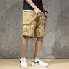 Männer Shorts Camouflage Cargo Herren Sweatshorts Schweiß Hosen Mann Mode Marke Reine Baumwolle Trendy Sport Pirate Lose Beiläufige Hose