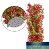 Decoraciones de jardín Gran agua artificial Rosa acuática Simulación Plástico Plantas subacuáticas Planta de color verde Acuario Pecera Decoración