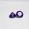 8mm 10piece Round Shape Hydrotermal Ametist Quartz Stone Laboratory Manufacturing Amethyst Loose Ädelsten för smycken H1015