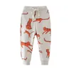 Jumping Baby Boys Vêtements Pantalons de survêtement avec animaux de tigre imprimés Pantalons de pantalons pour enfants Automne Hiver Enfants Pantalon de survêtement 210529