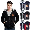 Herrenjacken Herrenmode Winter Langarm Kapuzenpullover Warmer Mantel Lässige Männer Verdicken Reißverschluss Pullover Sweatshirts Plus Size