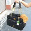 Myb Cães Sacos Pet Carrier Portabe Trave Carry Bags Falso eather Malha Breathabe Cat Dog Bag Bolsa Filhote de Cachorro Transportadora 401827CM4615605