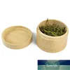 Мини круглый бамбуковый чайный ящик Maccha ящик для хранения Canister Column Column Caper Caddy Case Handmade организатор