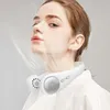 Electric Fans Neck Hanging Fan Portable Adjustable Cooling Rechargeable Leafless 360 Degree Neckband Personal Air Cooler 2021