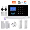 WIFI GSM Home Security Alarm System With Wireless Motion Sensor Detector Burglar Anti Theft TUYA APP Supports Alexa & Google