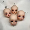 DIY 1/8 Head Dolls Head Mold Accessories Creativity Cute BJD Dolls Makeup Fit 11-16cm Doll Toys Girls Female Gift OB11 Q0910