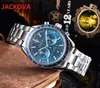 Relojes famosos multifuncionales para hombre Correa de acero inoxidable Movimiento japonés Relojes de pulsera de cuarzo Reloj súper luminoso para mujer Montre270L