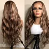 26inch Highlight Blonde 360 Frontal Remy 180Density for Women Lace Wigs Natural Hairline Loose Wave Front Human Hair2943111