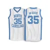 Nikivip North Carolina Tar Heels College＃35 Bob McAdoo Basketball Jerseys＃52 James Worthy＃21 Mitch Kupchakレトロメンズステッチカスタム任意