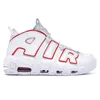 Mens Jumpman Uptemp2 buty do koszykówki OG Scotties Pippen Sneakers White Varsity Red Black Hoop Pack Light Aqua UK Tri-color Women Designer Traner