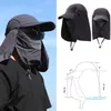 Outdoor Hats Men Fishing Hat Cap Uv Protection Adjustable Breathable Sun Shade Solid Casual Thermal Hunting