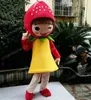 Halloween Girl Strawberry Maskottchen Kostüm Top -Qualität Cartoon Charakter Outfits Erwachsene Größe Weihnachten Karneval Geburtstagsfeier Outdoor Outfit