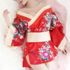 Etnische kleding Sexy Nachthemd Kimono Yukata voor Japanse Vrouwen Mode Bloemen Yakata Jas Haori Silk Sleepwear Leisure Draag Pyjama Jurk