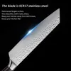 5Cr15 Stainless Steel 1-3Pcs Kitchen Knives Set Chinese Forged 7 Inch Full Tang Chef Butcher knife Meat Cleaver Slicing tool