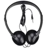 3,5 mm trådbundna hörlurar headset över örat hörlurar med mic musik hörlurar för telefon PC-skolbarn