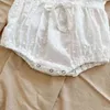 Летний детский ползунок юбка полые цветочные девочки детский хлопок 210515