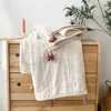生まれたばかりの赤ちゃんスワッドリング毛布6層ムスリンオーガニックブランケットスワドルラップソフト幼児ベビーカーベッドディングボヘミア210823