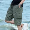 Mantlconx Summer Style Mens Multi Pocket Cargo Shorts Male Cotton Shorts Mens Casual Short Pants Trouers Plus Size 7xl 8xl 210322