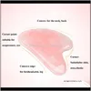 Rose Quartz Jade Guasha Board Pink Natural Stone Scraper Chinese Gua Sha Tools for Face Neck Back Body Acupuncture Pressure Therapy BJ OFYGZ