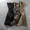 ABOORUN nouvelle veste à capuche Camouflage hommes jeunesse Sports de plein air multi poches Camouflage coupe-vent manteau X0710