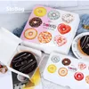 StoBag 20pcs Donut Paper Box Baking Packaging Boxes For Baby Shower Christmas Gift Boxes Birthday Party Wedding Supplies Favors 210724