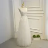 Sexy V-Ausschnitt Abendkleid Robe de Soiree hochwertige graue Tüll mit Applikationen Kleider langes Kleid Vestido