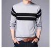 Hombre 2019 Plus Storlekar 4xl 45% Ull O-Neck Men's Sweater Male Sweater Y0907
