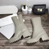 2021女性のベティブーツPVCゴム麻酔プラットフォームニーハイ高雨ブートブラック防水Welly Shoes屋外Rainshoesハイヒール