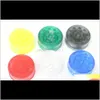 Plastic Tobacco Herb Grinders Colorful 3 Parts Pipe Filter Grinder Tools Dia 60Mm Tool Kouyw Other Accessories8781913