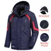 Men Winter Outdoor Jet Ski Premium Snow Warm Parkas Jacket Coat Outwear Casual Hooded Waterproof Thick Fleece Parka 211216