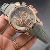 공장 men039S 자동 석영 시계 로즈 스트랩 브라운 골드 시계 스테인레스 스틸 방수 Montre de Luxe Men039S Watches2581288