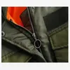 Autunno Bomber Giacca Donna Army Green Warm Tasche con cerniera Cappotto invernale Donna Parka Femme Chaqueta Mujer 211014