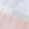 1-7Y Sommer Kleinkind Kind Kind Mädchen Prinzessin Kleid Bogen Tüll Spitze Party Hochzeit Geburtstag Tutu Kleider Für Mädchen 210515