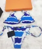 2021 Yaz Kadın Tasarımcı Bikini Harfleri Ile En Kaliteli Nefes 2 Parça Mayolar için Bayan Seksi Mayo S-XL