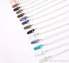 Natural Stone Quartz Crystal Pendant Necklaces With Chain Fashion Jewelry For Women Men Party Club Wear